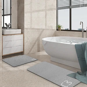 Diatomite Stone Bath Mat Diatomaceous Earth Bath Mat Rug Super Absorbent Non Slip 3.5MM Thickness Bathroom Mat Floor Bathtub Rug