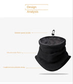 Hot Sale Winter Outdoors Cycling Scarf Thick Fleece Warm Scarf Windproof Dustproof Mask Polar Fleece Bandana  ski mask
