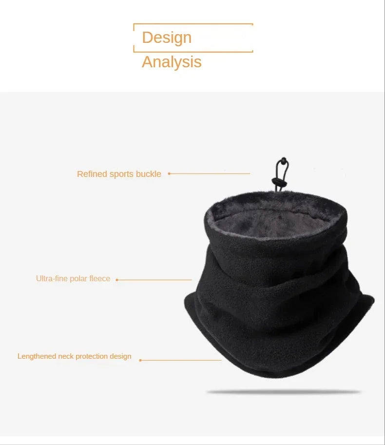 Hot Sale Winter Outdoors Cycling Scarf Thick Fleece Warm Scarf Windproof Dustproof Mask Polar Fleece Bandana  ski mask