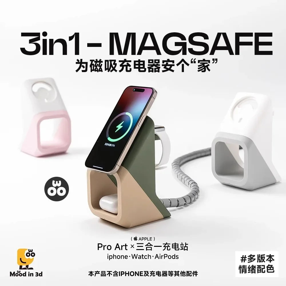 Magsafe Mobile Phone Stand Custom Creative Cool Magnetic Wireless Charger Stand Shaped Desktop Stand Bracket Ornament Gift