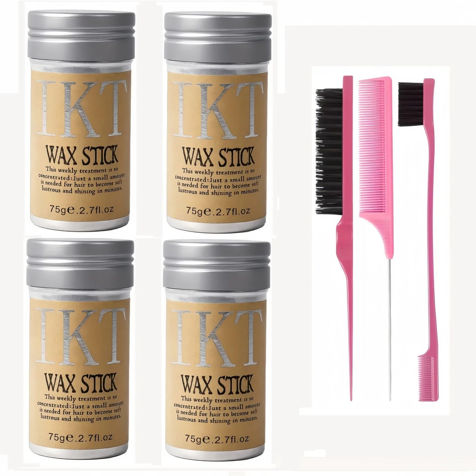 2/5PCS Hair Wax Stick for Kids & Women – Slick Back Styling Pomade