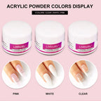 Limegirl Acrylic Powder & Liquid Monomer Nail Art Kit – Crystal Glitter Set