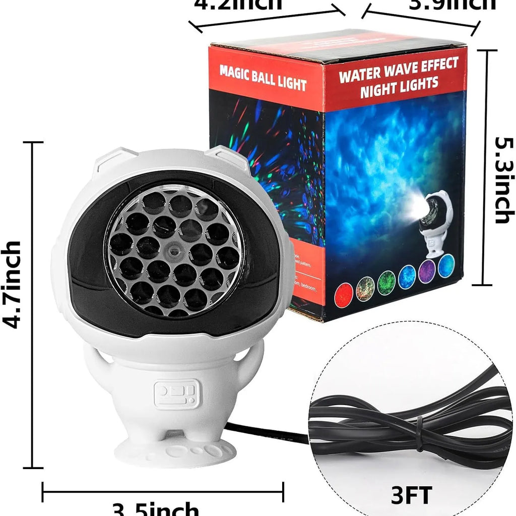 16-pattern Astronaut Christmas Pattern Light, 5V Snowflake Halloween Projection Light, Decorative Christmas Spotlight