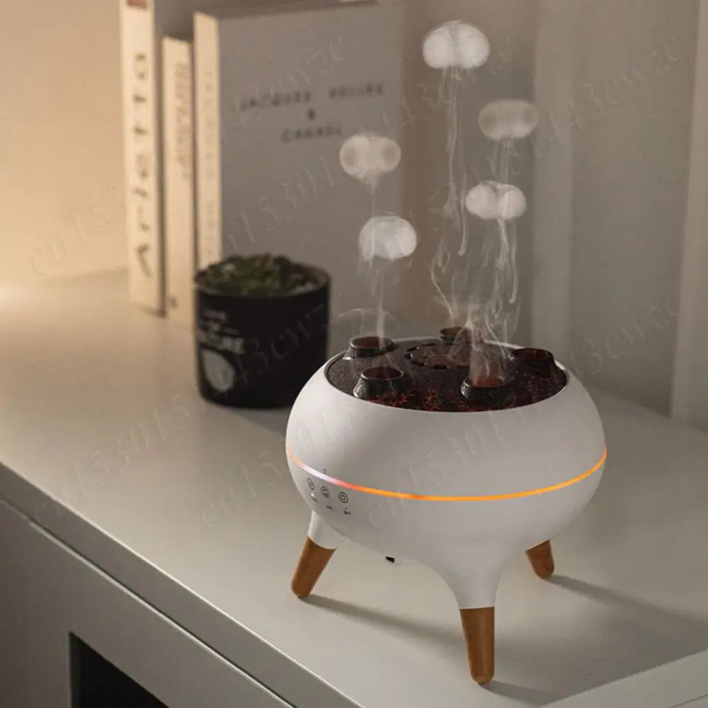 Dynamic Jellyfish Air Humidifier Aromatherapy Essential Oil Diffuser Remote Control Aroma Diffuser Cool Mist Humidifier for Home
