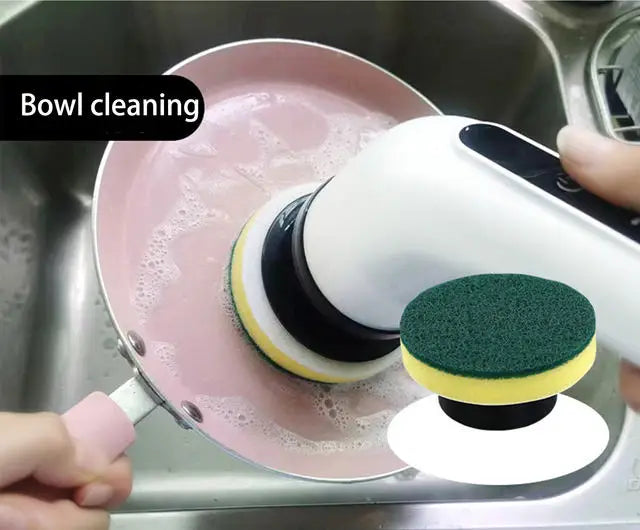 9 in 1 electric cleaning brush, multi-functional wireless rotating cleaning brush