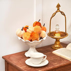 12pcs Pumpkin Decor Velvet Artificial Pumpkin Fall Pumpkin Decor For Autumn Thanksgiving Harvest Festival Halloween Decoration