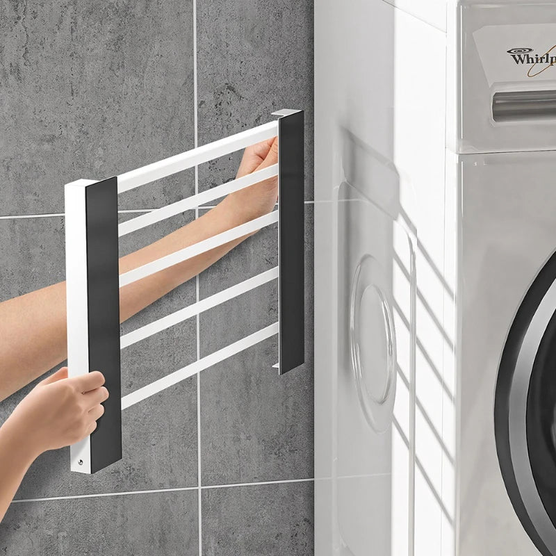 Multi Purpose Magnetic Folding Rack for Clothes and Towels Storage Rack for Bathroom Kitchen