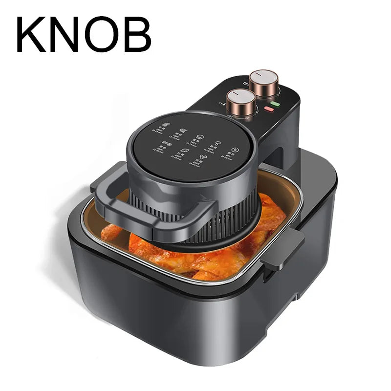 9L Smart Air Fryer with Large Capacity – Multi-Functional Touch Screen, Non-Stick Inner Pot, Oil-Free Cooking Oven 2025
