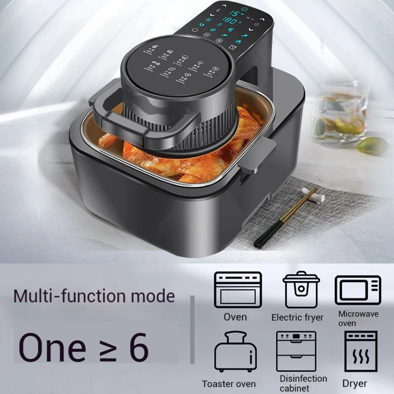 9L Smart Air Fryer with Large Capacity – Multi-Functional Touch Screen, Non-Stick Inner Pot, Oil-Free Cooking Oven 2025