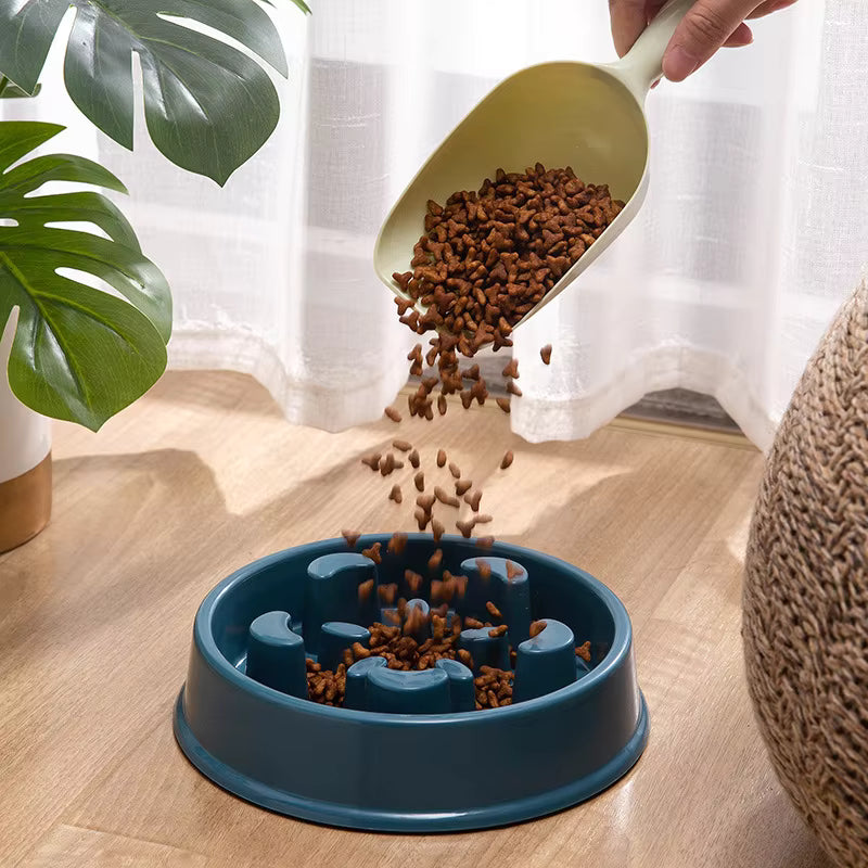 Puzzle Maze Pet Bowl – Slow Feeder for Dogs & Cats