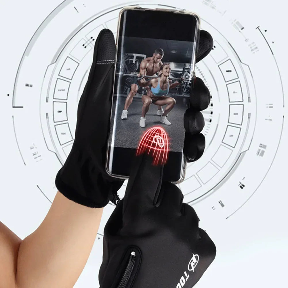 USB Touch Screen Gloves Heated Motorcycle Gloves  Cycling Running Ski  Winter Gloves Hiking Walking Anti-Slip Glove
