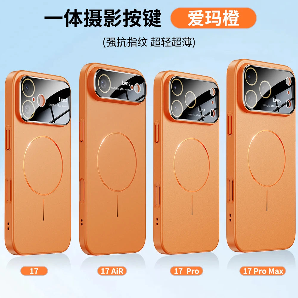 MagSafe iPhone 17 Case – Large Window Design, Wireless Charging, Slim Skin Feel PC Protective Cover for iPhone 17 Series