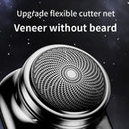 RESUXI Men’s Mini Electric Razor – Wet & Dry Rechargeable Shaver, Portable Pocket Rotary Beard Trimmer with Fast Charging