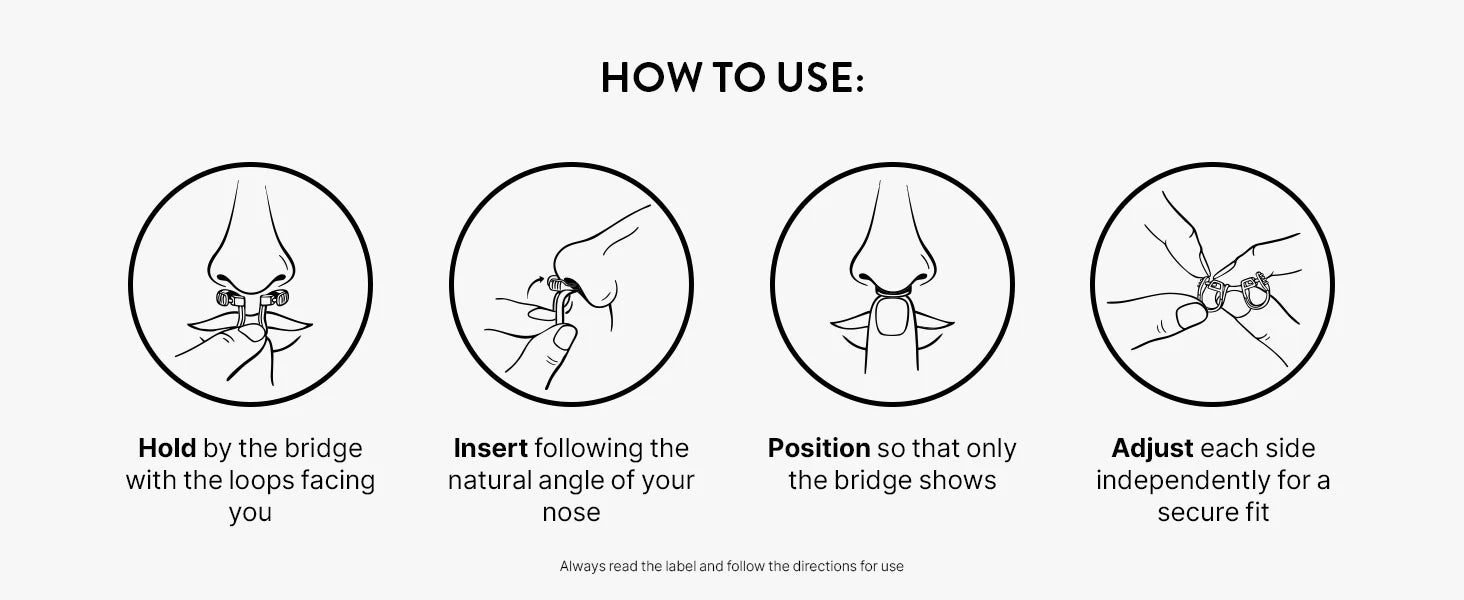 3 sizes Stop Snoring Device Silicone Elastic Nose Clip Anti-Snoring Supplies Nasal Dilator for Better Sleep & Improved Airflow
