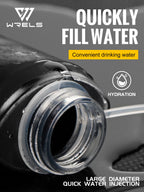 WRELS Water Bottle TPU Folding Soft Flask Outdoor Sport Water Bag Collapsible Water Bottle 500ml For Running Camping BPA Free