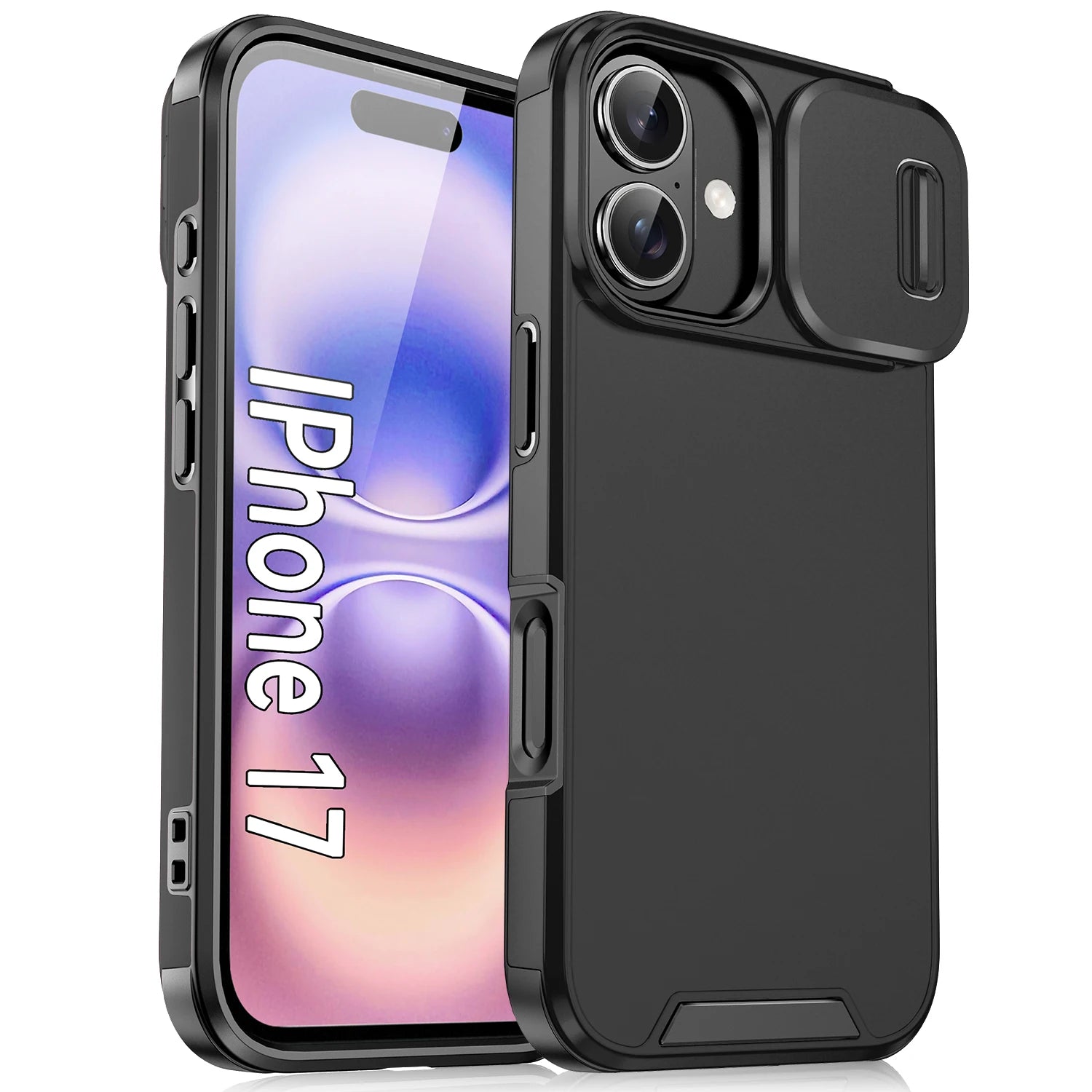 Slide Camera Lens Protection Case for iPhone 17 Series | Durable Shockproof Phone Cover with Lens Guard
