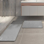 Diatomite Stone Bath Mat Diatomaceous Earth Bath Mat Rug Super Absorbent Non Slip 3.5MM Thickness Bathroom Mat Floor Bathtub Rug