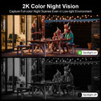 ANRAN 2K Solar Floodlight Security Camera – Outdoor WiFi Battery Cam with Color Night Vision & Motion Detection 2025