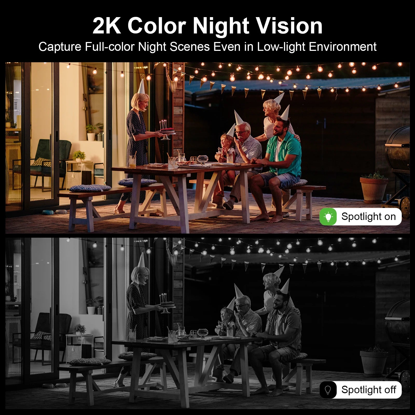 ANRAN 2K Solar Floodlight Security Camera – Outdoor WiFi Battery Cam with Color Night Vision & Motion Detection 2025