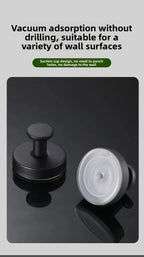 Black Stainless Steel Wall Mounted Hook Hotel Bathroom Coat Hook Home Use Sticky Hook Origin China Mainland AE Stock