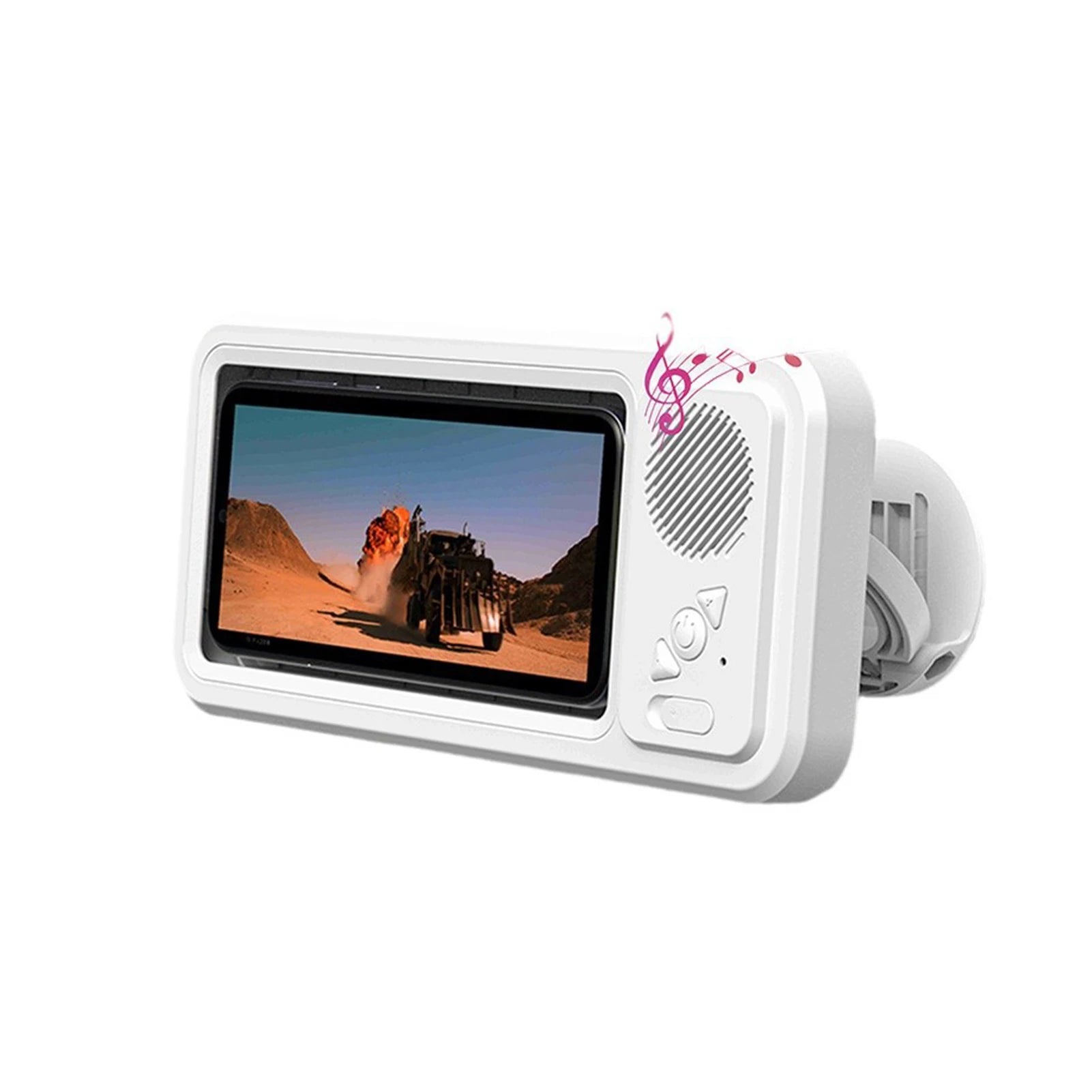 Waterproof Shower Phone Holder with Bluetooth Speaker – 360° Rotation Anti-Fog Wall Mount for 4–6.9” Phones 2025