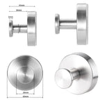 Black Stainless Steel Wall Mounted Hook Hotel Bathroom Coat Hook Home Use Sticky Hook Origin China Mainland AE Stock