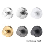 Black Stainless Steel Wall Mounted Hook Hotel Bathroom Coat Hook Home Use Sticky Hook Origin China Mainland AE Stock
