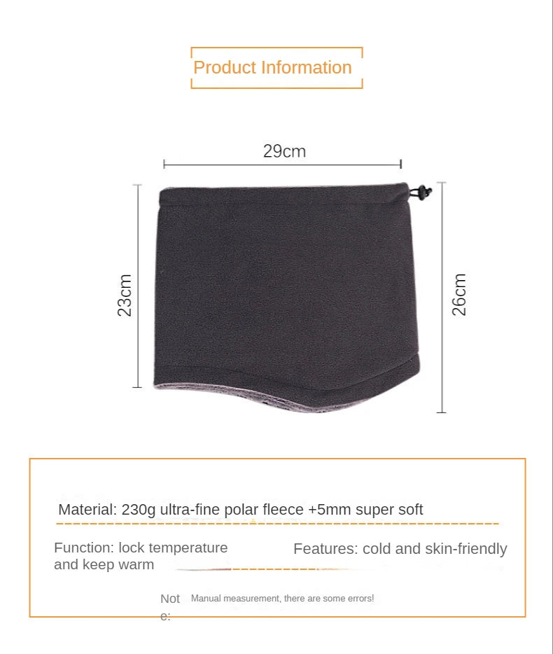 Hot Sale Winter Outdoors Cycling Scarf Thick Fleece Warm Scarf Windproof Dustproof Mask Polar Fleece Bandana  ski mask