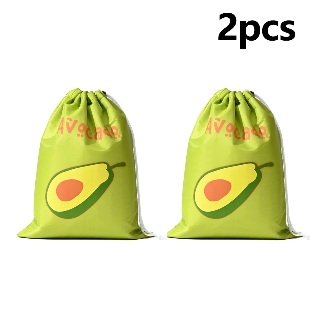 1-4 PCS Insulated Food-Safe Storage Bags Alum Foil Drawstring Pouch for Fridge Travel & Outdoor  Reusable Thermal Eco-Friendly