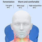 USB cervical massage pillow hot compress vibration comfortable massage