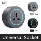 Wall Power Rail Socket – Kitchen Aluminum Expansion Socket 40cm / 50cm | Built-in Countertop Power Strip with Multiple Slots