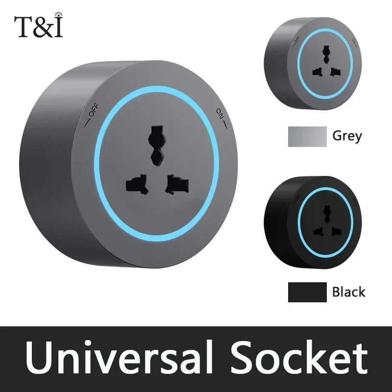 Wall Power Rail Socket – Kitchen Aluminum Expansion Socket 40cm / 50cm | Built-in Countertop Power Strip with Multiple Slots