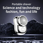 RESUXI Men’s Mini Electric Razor – Wet & Dry Rechargeable Shaver, Portable Pocket Rotary Beard Trimmer with Fast Charging