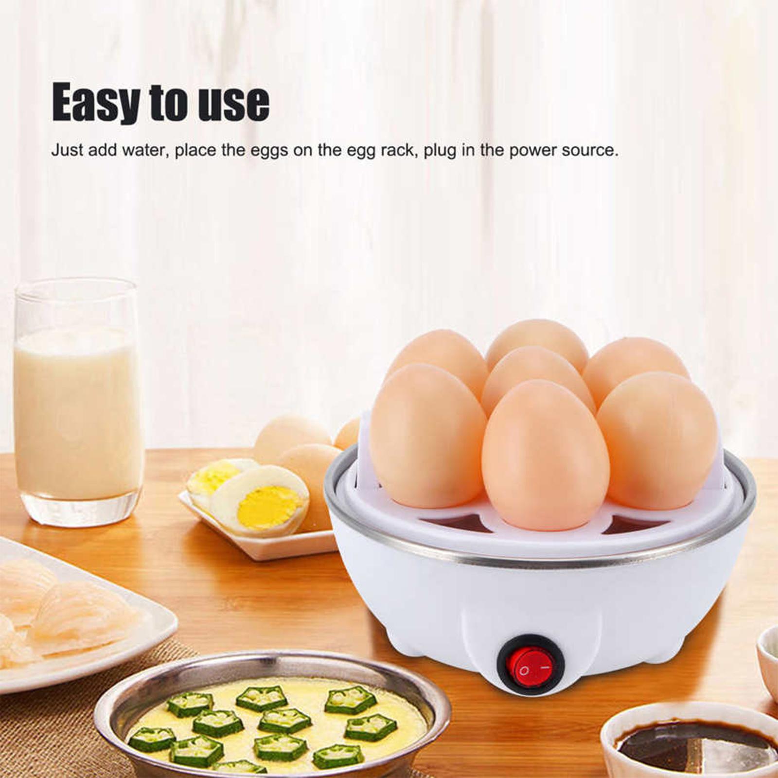 220V Electric Egg Cooker & Steamer – Multifunction Hard-Boiled Egg Boiler with Anti-Slip Base for Vegetables & Food 2025