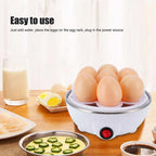 220V Electric Egg Cooker & Steamer – Multifunction Hard-Boiled Egg Boiler with Anti-Slip Base for Vegetables & Food 2025