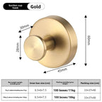 Black Stainless Steel Wall Mounted Hook Hotel Bathroom Coat Hook Home Use Sticky Hook Origin China Mainland AE Stock