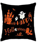Halloween Pillow Covers – Trick or Treat, Spooky Castle & Jack-O’-Lantern Designs (Single-Sided)