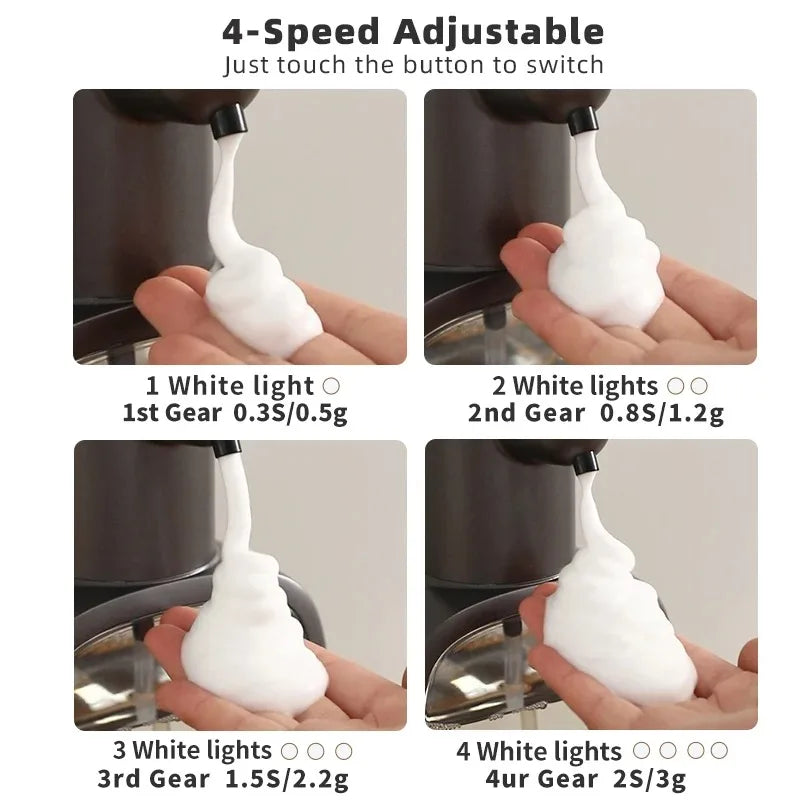 New Wall Mounted Automatic Soap Dispenser Foam Smart Hand Washing Machine 500ml Liquid Rechargeable Bathroom Induction Sensor.