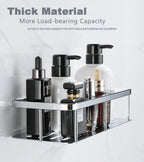 Stainless Steel Bathroom Storage Shelf Wall Mounted Shower Organizers Rack Corner Shampoo Holder Bath Hardwares Accessories
