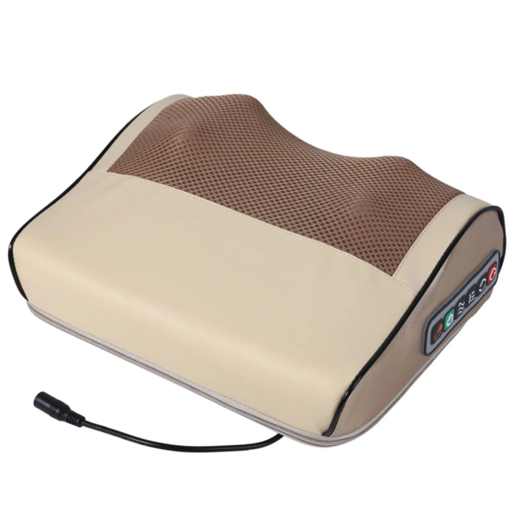 Multifunctional Neck Pillow Massager Adjustable Hot Compress Neck Shoulder Kneading Massage Tool Home Lumbar Spine Relaxation