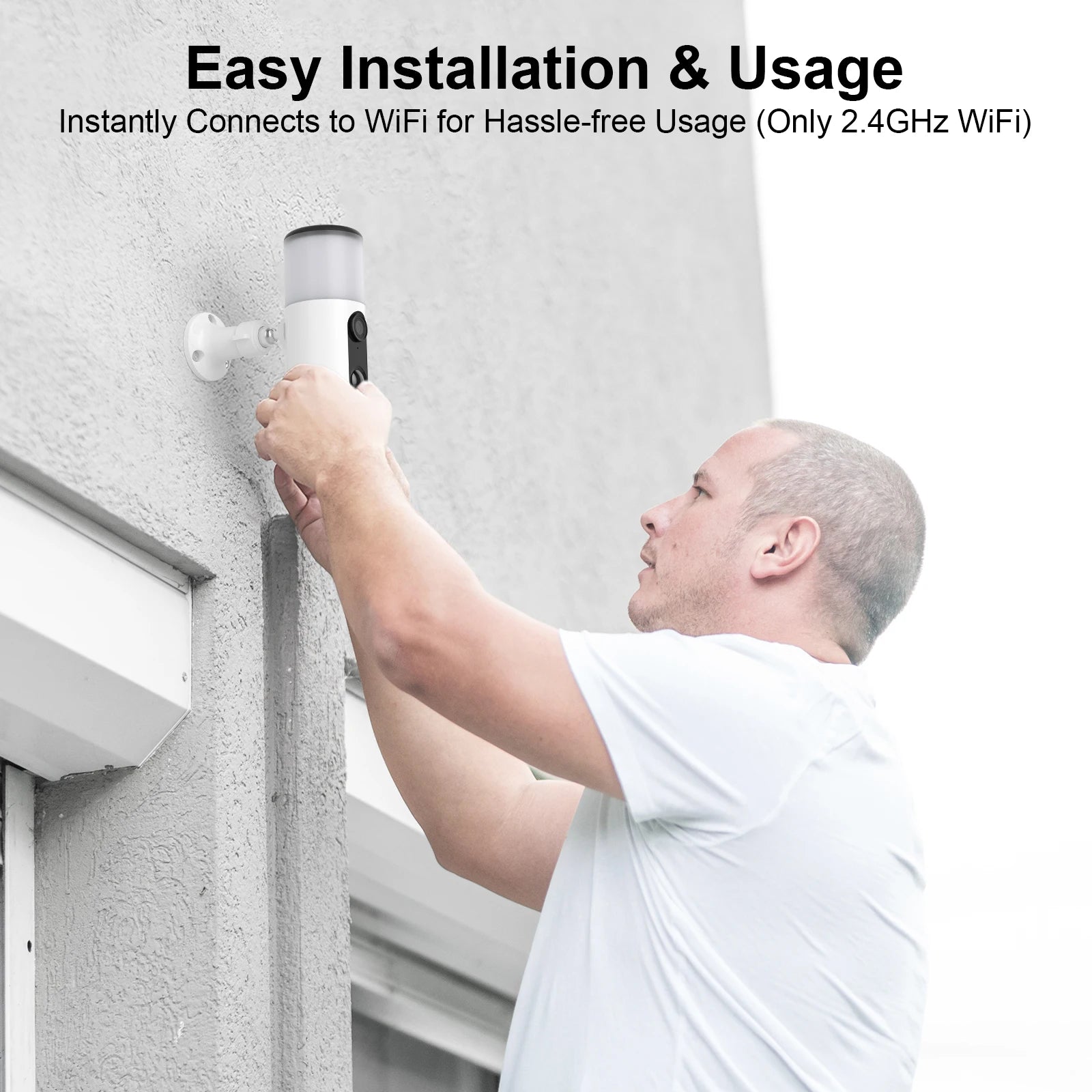 ANRAN 2K Solar Floodlight Security Camera – Outdoor WiFi Battery Cam with Color Night Vision & Motion Detection 2025