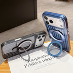 iPhone 17 Series Mag Safe Case – Corrugated Stripe Design | Slim Protective Wireless Charging Cover