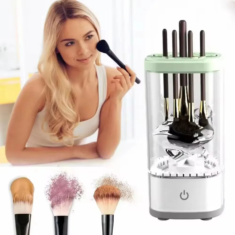 Automatic Electric Makeup Brush Cleaner Quick Dry Cross-Border Beauty Tool Home Use Cosmetic Brush Drying Machine