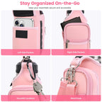 Magnetic Gym Bag Water Bottle Carrier with Adjustable Shoulder Strap | 40oz Bottle Pouch Sling Holder