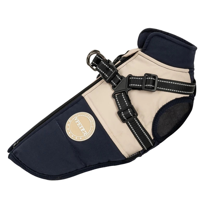 Dog Autumn Winter Warm Cotton Thick Coat Dog Vest Pet Coat Small And Medium-sized Dog Clothes Windproof Vest Clothes for Dog