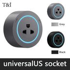 Wall Power Rail Socket – Kitchen Aluminum Expansion Socket 40cm / 50cm | Built-in Countertop Power Strip with Multiple Slots