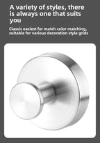 Black Stainless Steel Wall Mounted Hook Hotel Bathroom Coat Hook Home Use Sticky Hook Origin China Mainland AE Stock