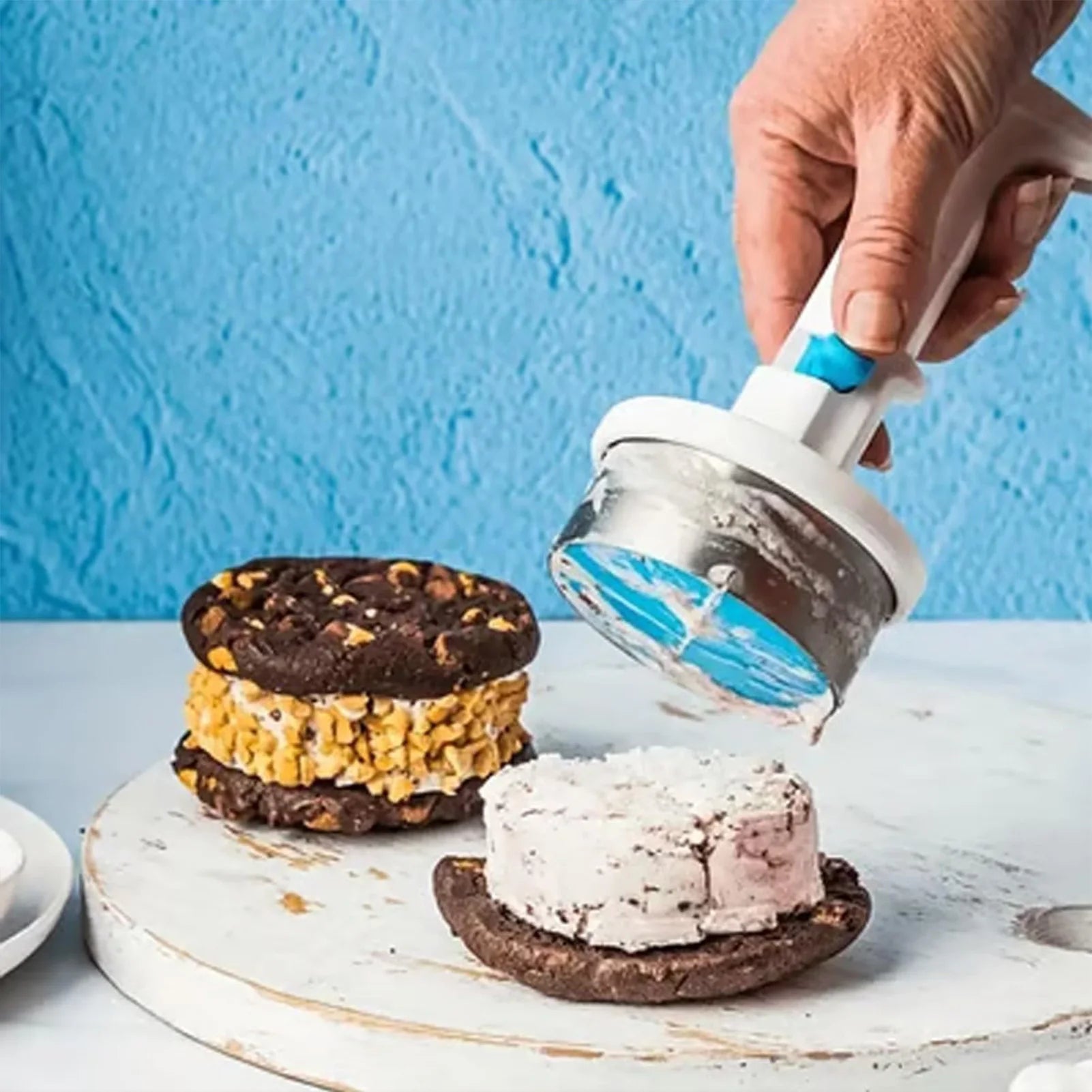 DIY Ice Cream Sandwich Maker Tools For Making Homemade Ice Cream Sandwiches With Scoop Kitchen Gadget