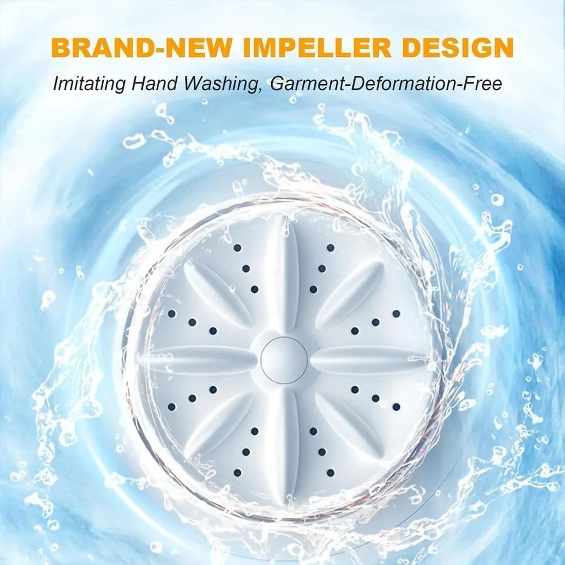 Wireless Portable Mini Washing Machine – 1L Laundry Bucket