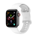Silicone Strap for Apple Watch Series 9 8 7 6 5 4 3 SE (38mm 40mm 41mm 42mm 44mm 45mm 49mm) – Soft Rubber Sport Band for Men, Women & Kids – Compatible with W26 W37 W46 W56 FK88 IWO7 Pro Max Plus Smartwatch